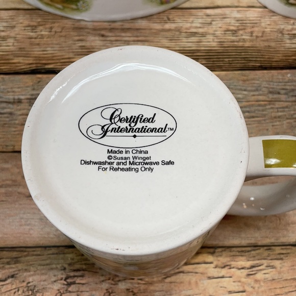 Set Of 4 Easter Ceramic Mugs Coffee/Cocoa Bar - Picture 8 of 14